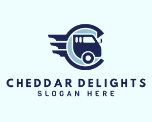 Freight Vehicle Letter C logo design