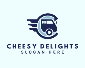 Freight Vehicle Letter C logo design