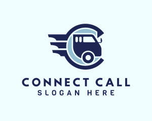 Freight Vehicle Letter C logo design