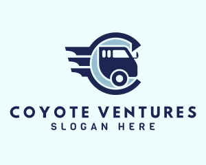 Freight Vehicle Letter C logo design