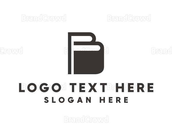 Book Publisher Letter B Logo
