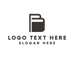 Editor - Book Publisher Letter B logo design