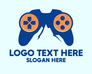 Gamer Youtuber - Video Game Mountain logo design