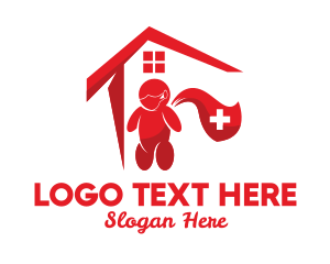 Nurse - Home Quarantine Hero logo design