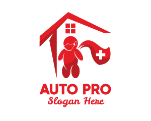 Sars - Home Quarantine Hero logo design