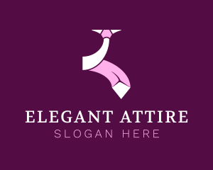 Attire - Elegant Formal Neck Tie logo design