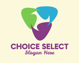 Pick - Colorful Guitar Pick logo design