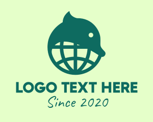 World - Green Global Wildlife Conservation logo design