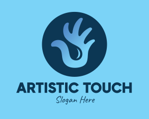 Hand Sanitizing Liquid Soap logo design