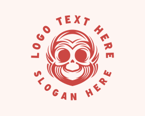 Skate Shop - Skate Skull Tattoo logo design