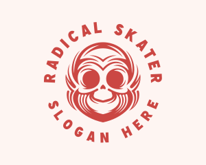 Skate Skull Tattoo logo design