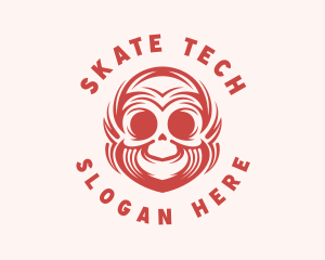 Skate Skull Tattoo logo design