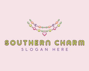 Charm Beads Necklace logo design