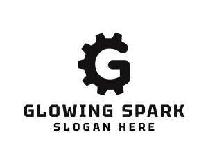 Machine Gear Cog logo design