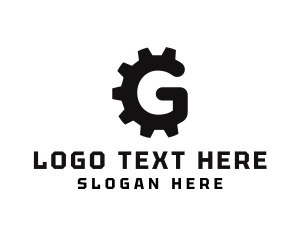 Machine Gear Cog Logo