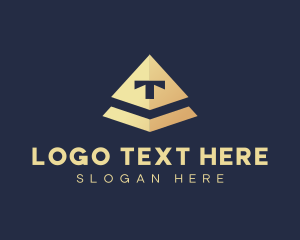 Triangle - Asset Management Letter T logo design