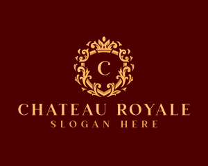 Royal Crown Ornament logo design