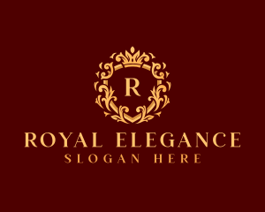 Royal Crown Ornament logo design