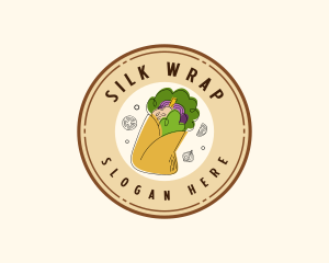  Pita Wrap Snack logo design