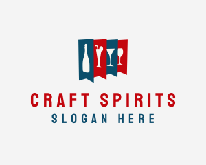 Alcohol - Alcoholic Drink Banner logo design