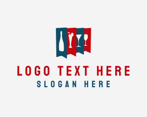 Liquor Store - Alcoholic Drink Banner logo design