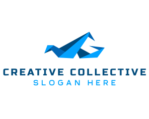 Creative Modern Origami logo design