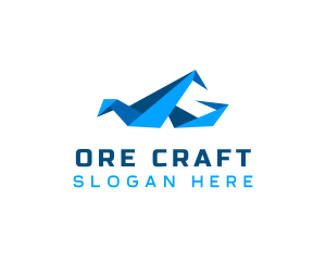 Creative Modern Origami logo design