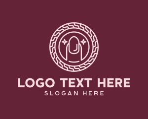 Beautician - Beautician Nail Art logo design