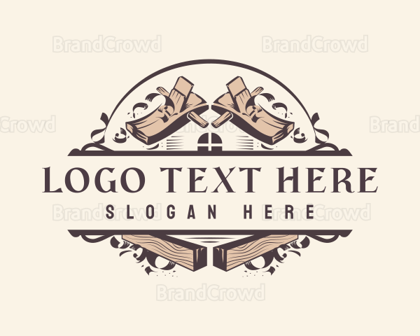 Woodwork Carpentry Hand Planer Development Logo