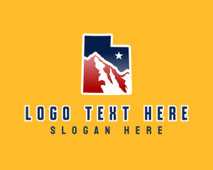 Grand Mesa - Utah Canyon Cliff logo design