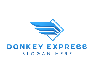 Express Wings Logistics logo design