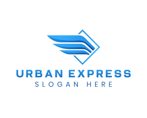 Express Wings Logistics logo design