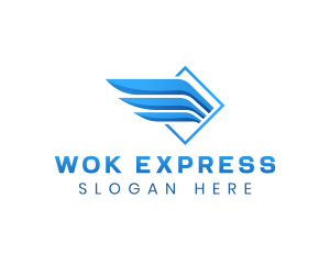 Express Wings Logistics logo design