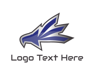 Eagle - Metallic Eagle Mascot logo design