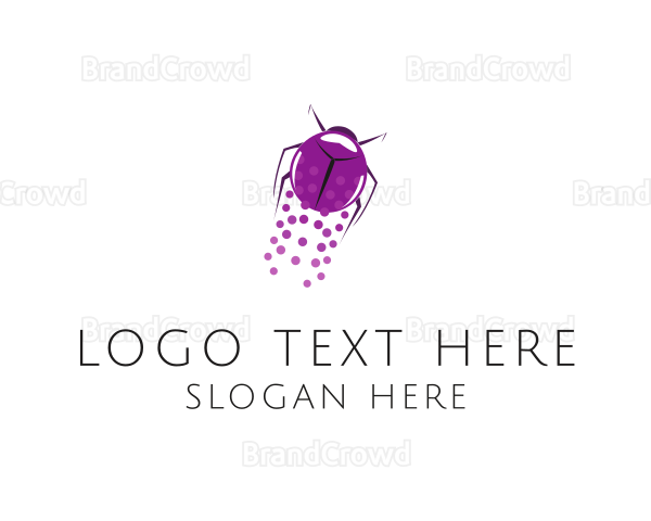 Purple Flying Beetle Logo