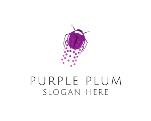 Purple - Purple Flying Beetle logo design