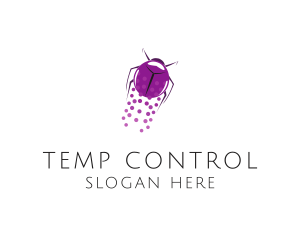 Purple Flying Beetle logo design