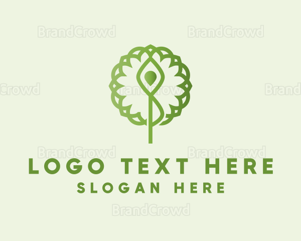 Yoga Tree Pose Logo