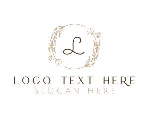 Floral - Floral Wedding Planner Wreath logo design