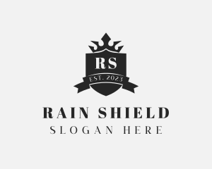 Shield Regal Crown logo design