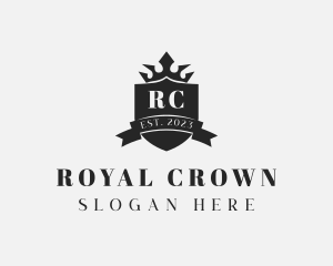 Shield Regal Crown logo design