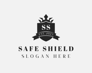 Shield Regal Crown logo design