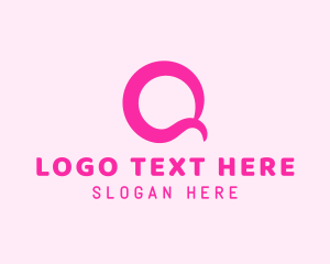 Vlogging - Feminine Wellness Letter Q logo design