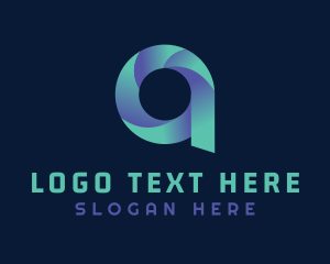 Firm - Gradient Tech Letter A logo design