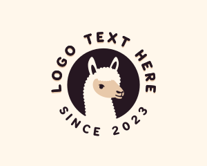 Llama - Llama Farm Animal logo design