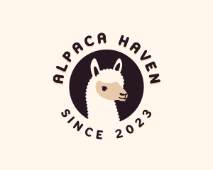 Llama Farm Animal logo design