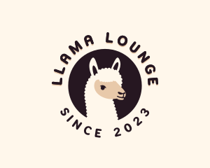 Llama Farm Animal logo design