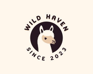 Llama Farm Animal logo design