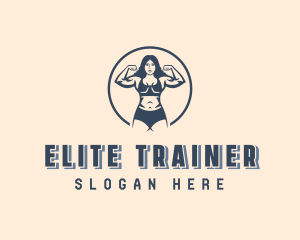 Strong Woman CrossFit logo design