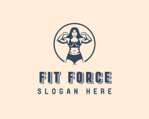 Crossfit - Strong Woman CrossFit logo design